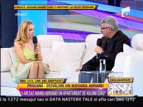Silviu Prigoana: “I-am dat mamei Adrianei un apartament de 450.000 de euro"