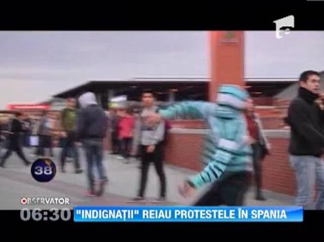 Proteste violente in Spania