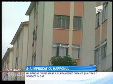 A supravietuit dupa ce s-a impuscat din greseala in cap cu harponul