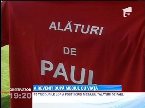 Portarul grav accidentat pe teren acum o saptamana, a revenit la echipa