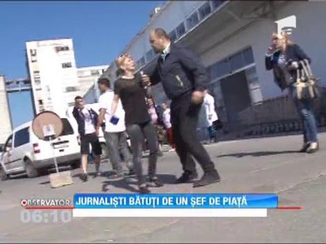 Administratorii pietei din Ploiesti, care i-au luat la bataie pe jurnalisti, retinuti pentru 24 de ore