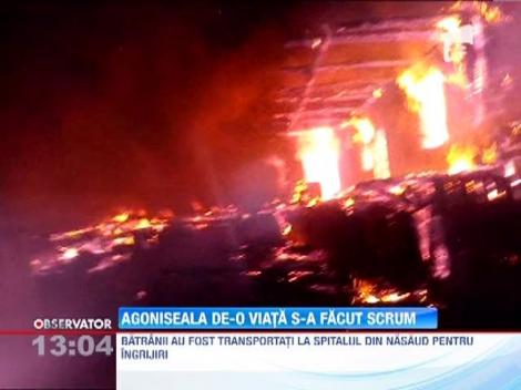 Dupa ce in doi ani si-au pierdut cinci copii, doi batrani au ramas si fara casa facuta scrum intr-un incendiu