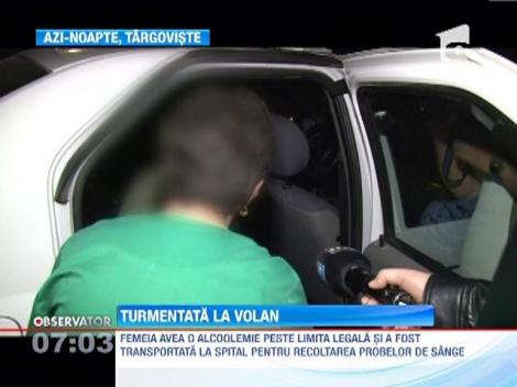 O femeie de 39 de ani a fost prinsa in stare avansata de ebrietate la volan