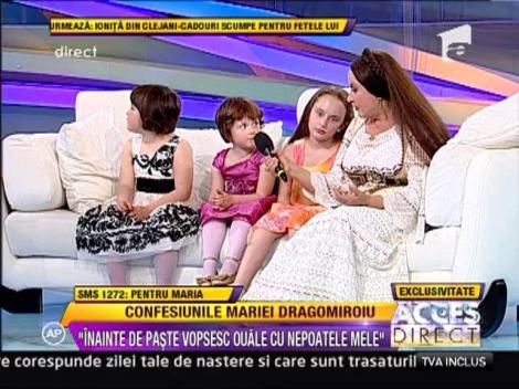 Maria Dragomiroiu: "Nepoatele ma ajuta in bucatarie"