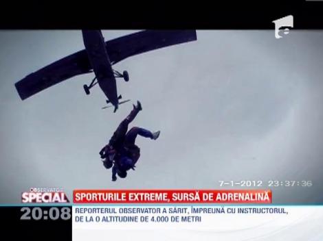 Sporturi extreme: Locuri unde adrenalina atinge cote maxime