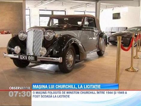O masina folosita de premier britanic Winston Churchill, scoasa la licitatie