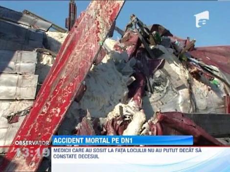 Accident mortal pe DN1! Soferul unui TIR si-a pierdut viata, dupa ce a intrat pe contrasens