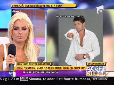 Scandal in direct intre Casandra si Stelian Ogica