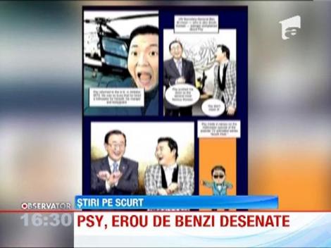 PSY a devenit erou de benzi desenate