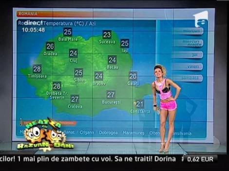 Flavia Mihasan, "piztipoanca sexy", prezinta Vremea