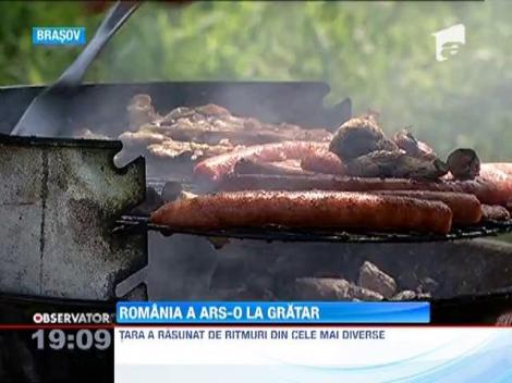 Romania a luat foc! Nori de fum s-au ridicat din miile de gratare