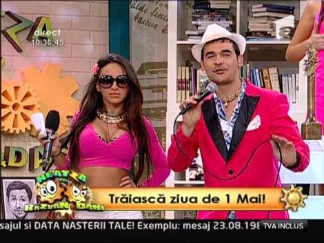 Pitzi Ruby, invitata la "Neatza cu Razvan si Dani"