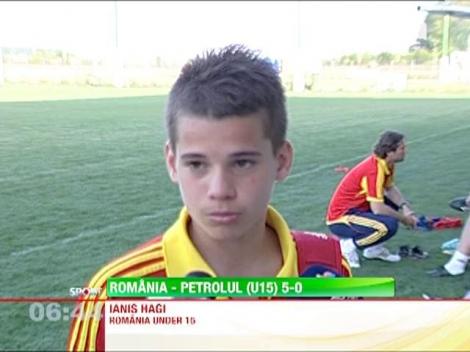 Romania U 15 a invins cu 5-0 echipa similara a Petrolului