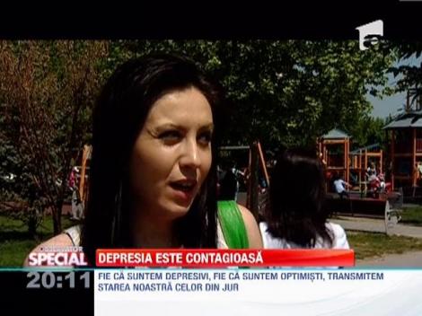 Depresia, la fel de contagioasa precum raceala!