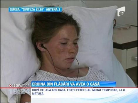 Melana, eroina din flacari, va avea o noua casa