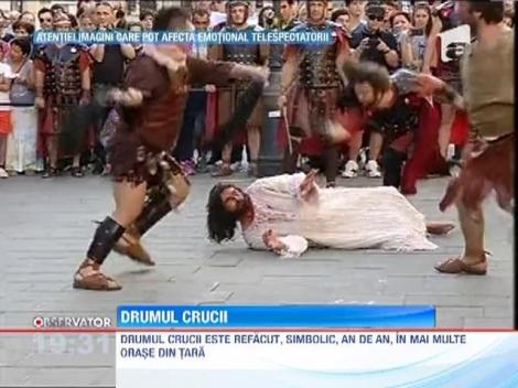 "Drumul Crucii", refacut in Centrul Vechi