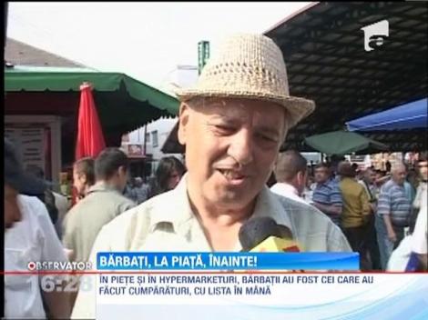 Barbatii, trimisi la piata pentru cumparaturile de pe masa de Paste