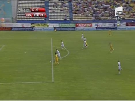 Vezi golurie inscrise in partida FC Brasov- Rapid, scor 2-0, meci transmis de Antena 1