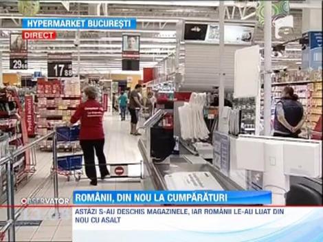 Romanii, din nou la cumparaturi