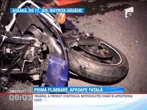 O adolescenta din judetul Bistrita-Nasaud, victima a unui grav accident de motocicleta