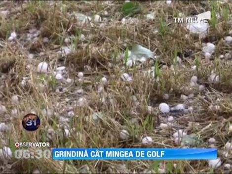 Grindina de marimea unei mingi de golf a lovit nordul Italiei