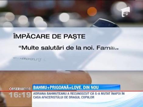 Adriana Bahmuteanu s-a mutat inapoi in casa lui Prigoana