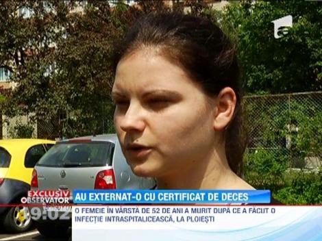 A murit inainte de externare! O femeie s-a stins dupa ce ar fi capatat o infectie in spitalul din Ploiesti