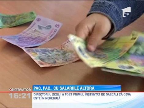 La pacanele, cu salariile profesorilor