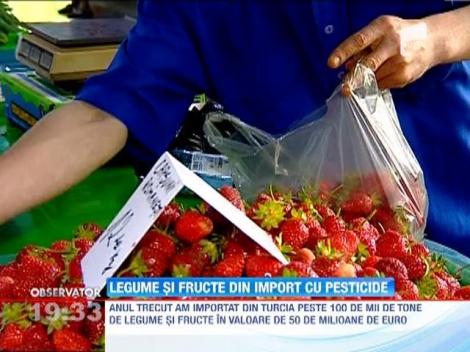 Legumele si fructele din import, pline cu pesticide
