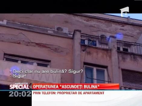 Bulina rosie de pe cladiri, "ascunsa" de proprietari