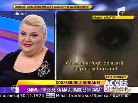 Adriana Bahmuteanu: "Trebuie sa ma acomodez in casa"