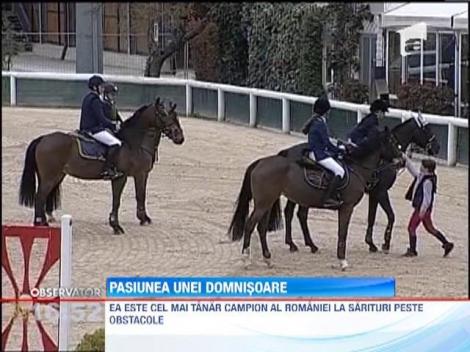 Anne Marie Bontea, cel mai tanar campion al Romaniei la sarituri peste obstacole