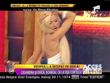 Casandra si Stelian Ogica, scandal ca la usa cortului