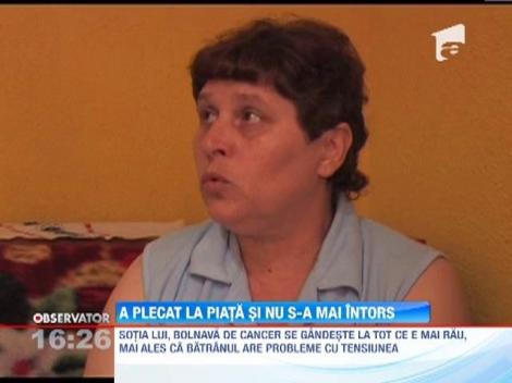 Batran disparut in drum spre piata