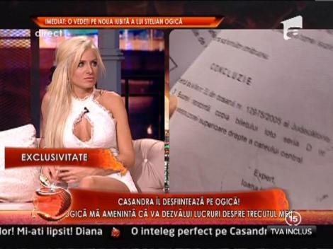 Cassandra il desfiinteaza pe Ogica! "Casatoria a fost o acoperire"