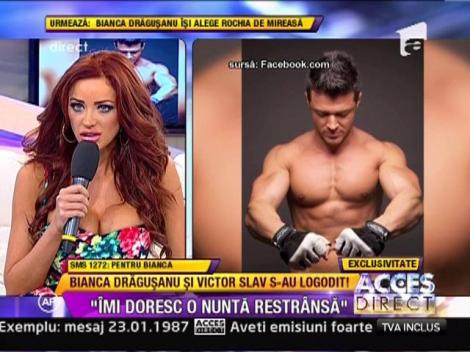 Bianca Dragusanu: "Imi doresc o nunta restransa"