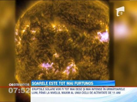 Activitatea soarelui se apropie de nivelul maxim