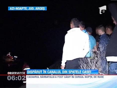 Un barbat din Arges a disparut in apele unui canal