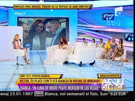 Bianca Dragusanu, in rochie de mireasa!