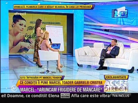 Ce conditii ii pune Marcel Toader, Gabriela Cristea