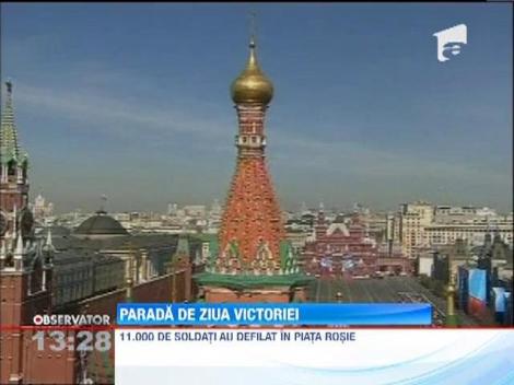 Rusii au sarbatorit in Piata Rosie victoria impotriva Germaniei naziste