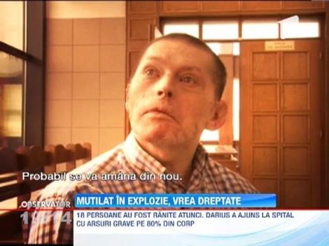 Politistul mutilat in explozia unui club din Sighetul Marmatiei, vrea dreptate