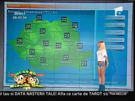 Madalina Niculae, candidata "Vecina de la Neatza", prezinta rubrica Meteo
