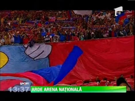 Arde Arena Nationala  inaintea derby-ului Dinamo Steaua