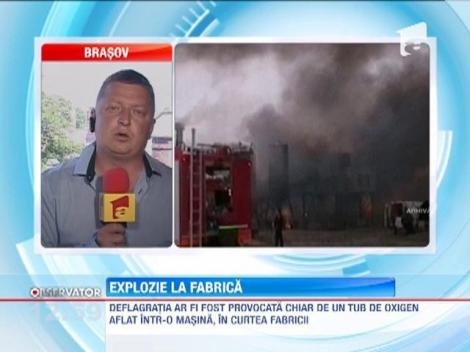Explozie puternica in Brasov la o fabrica de butelii