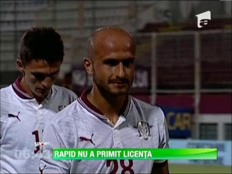 Rapidul nu a primit licenta pentru a juca in Liga 1