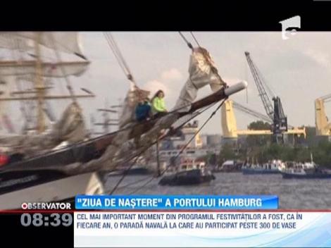 Ziua Portului Hamburg: parade ale vapoarelor, muzică live, bere care curge în valuri