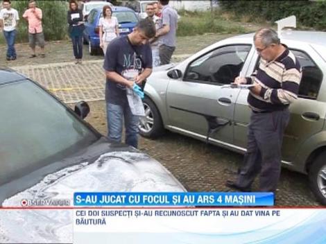 Patru masini incendiate in Timisoara!