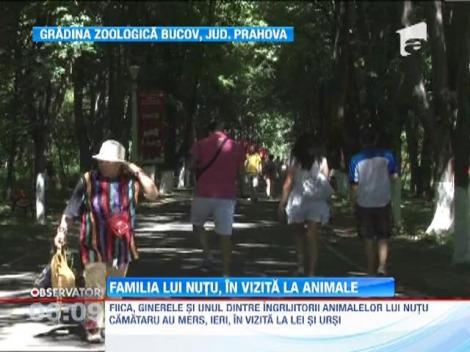Fiica si ginerele lui Nutu Camataru, in vizita la leii si ursii de la Gradina Zoologica Bucov