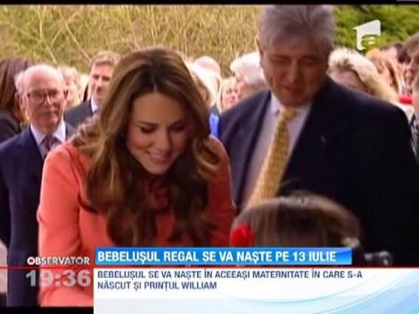Bebelusul Ducesei de Cambridge si al Printului William se va naste pe 13 iulie